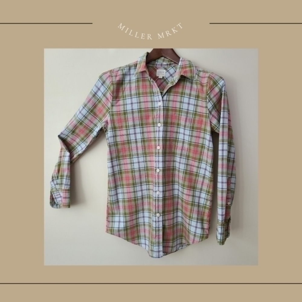 J‎ Crew Boyfit Button Down Top